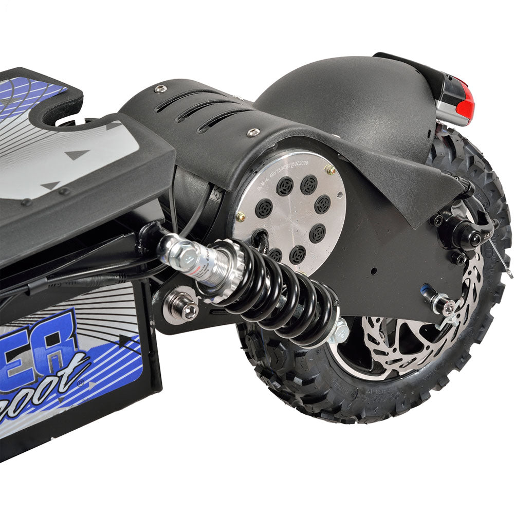 MotoTec/UberScoot 1600w Electric Scooter Black Evo-1600