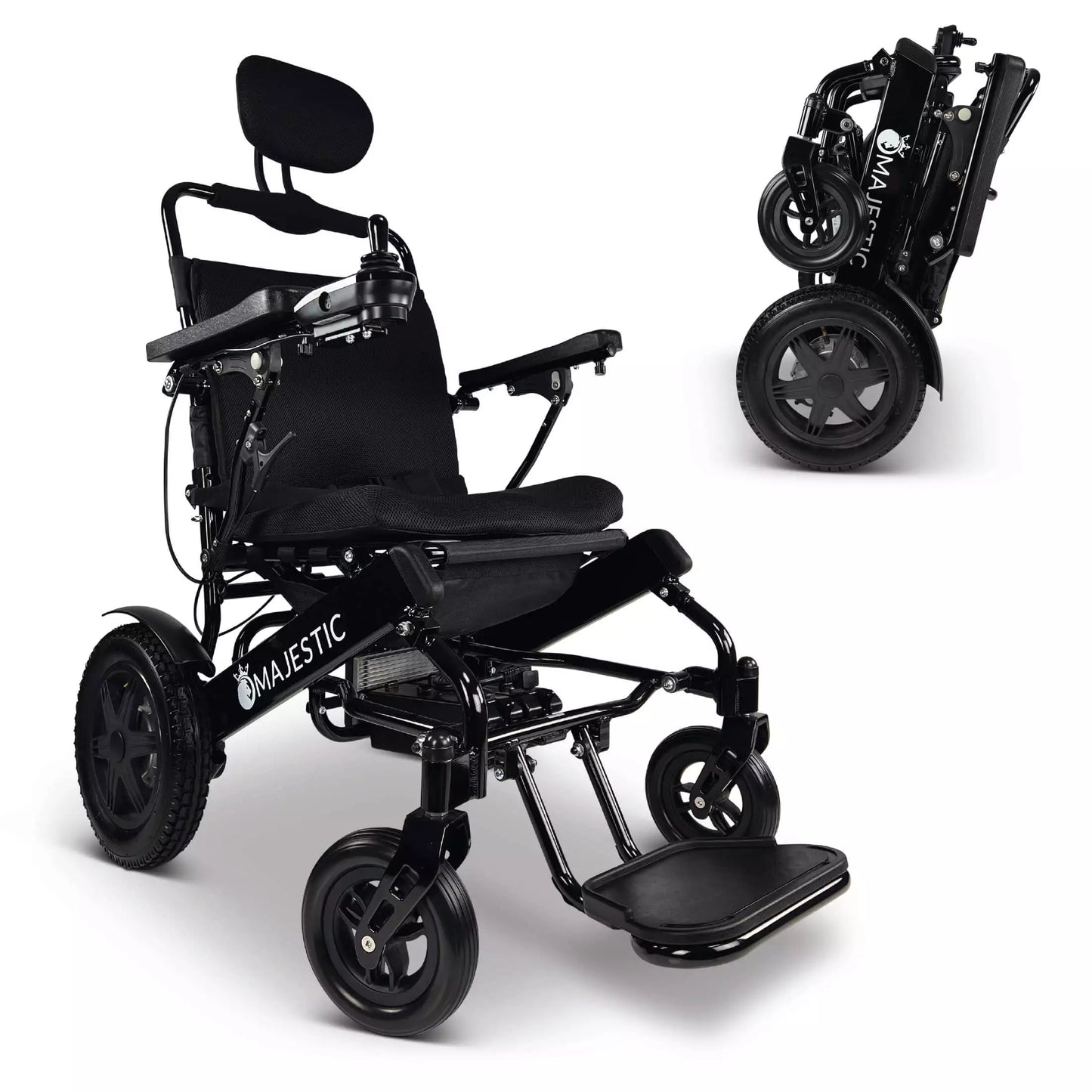 ComfyGO Majestic IQ-9000 Long Range Electric Wheelchair With Manual Recline 20” Wide Seat / IQ-9000-PLUS