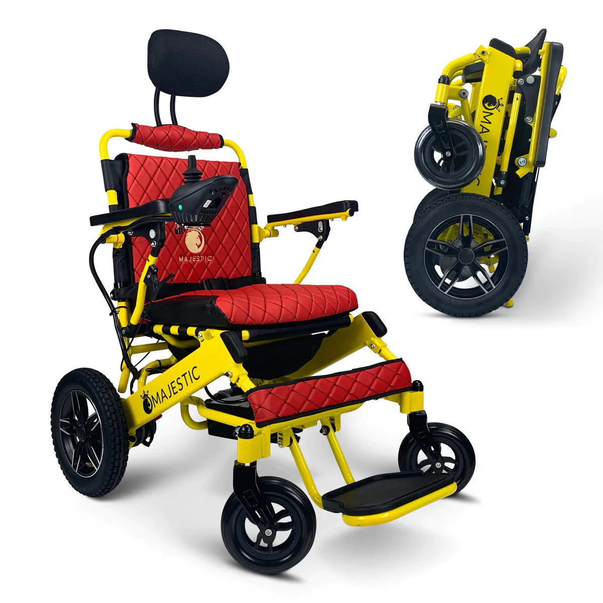 ComfyGO MAJESTIC IQ-8000 PLUS Remote Controlled Electric Wheelchair Non-recline 20” Wide Seat)
