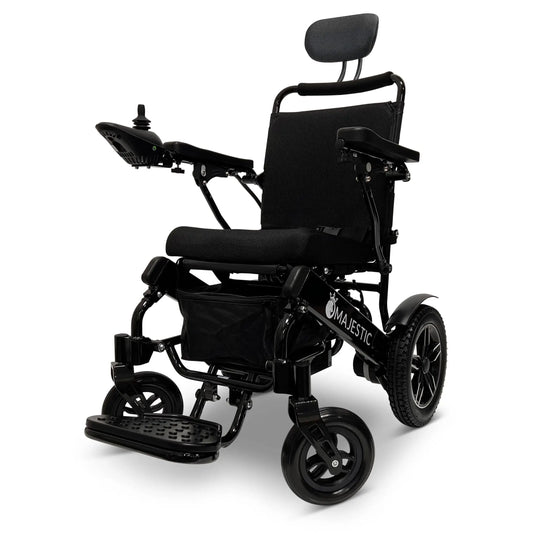 ComfyGO MAJESTIC IQ-8000 Remote Controlled Electric Wheelchair with Auto Recline 17.5” Wide Seat