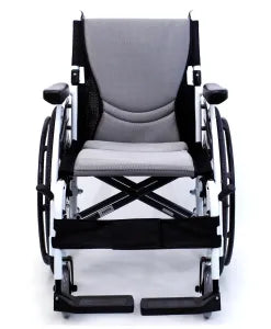 Karman Healthcare S-Ergo 115 16", 18", and 20" seat Ultra Lightweight Ergonomic Wheelchair with Swing Away Footrest and Mag Wheels